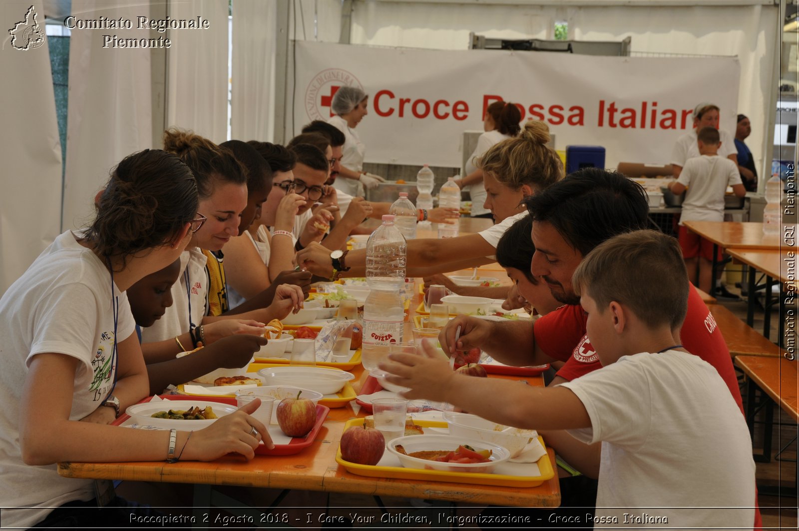 Roccapietra 2 Agosto 2018 - I Care Your Children, l'organizzazione - Croce Rossa Italiana- Comitato Regionale del Piemonte