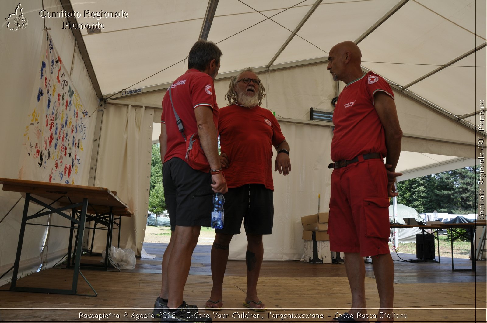 Roccapietra 2 Agosto 2018 - I Care Your Children, l'organizzazione - Croce Rossa Italiana- Comitato Regionale del Piemonte