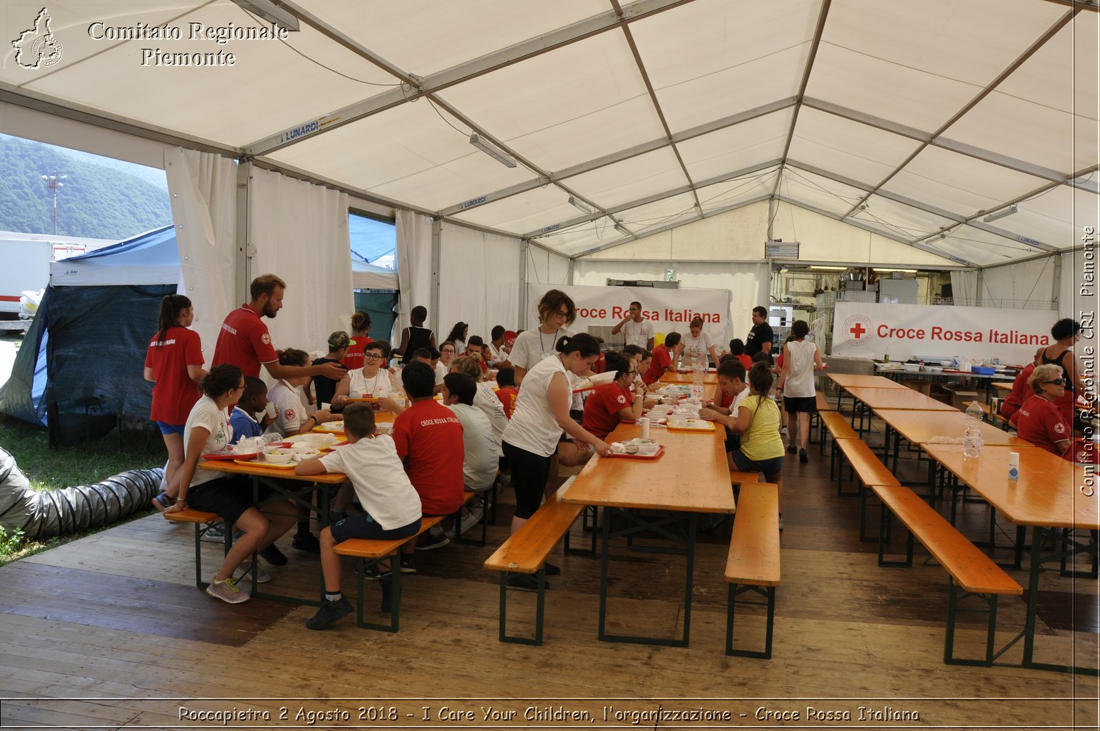 Roccapietra 2 Agosto 2018 - I Care Your Children, l'organizzazione - Croce Rossa Italiana- Comitato Regionale del Piemonte