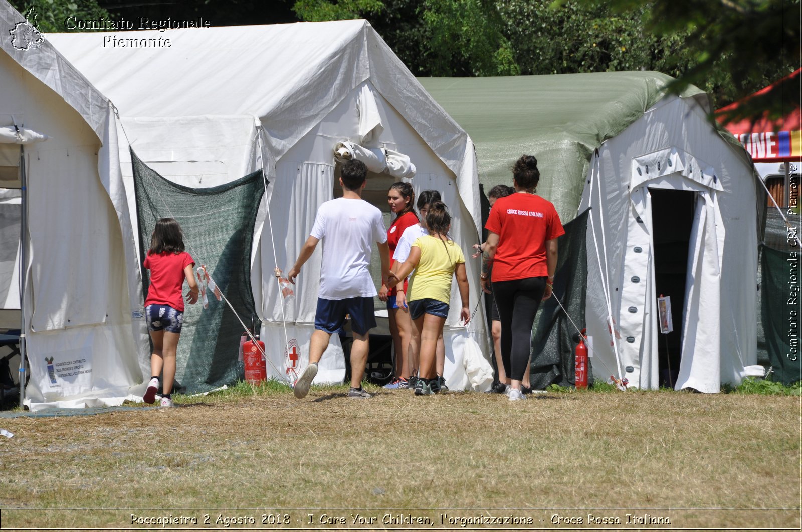 Roccapietra 2 Agosto 2018 - I Care Your Children, l'organizzazione - Croce Rossa Italiana- Comitato Regionale del Piemonte