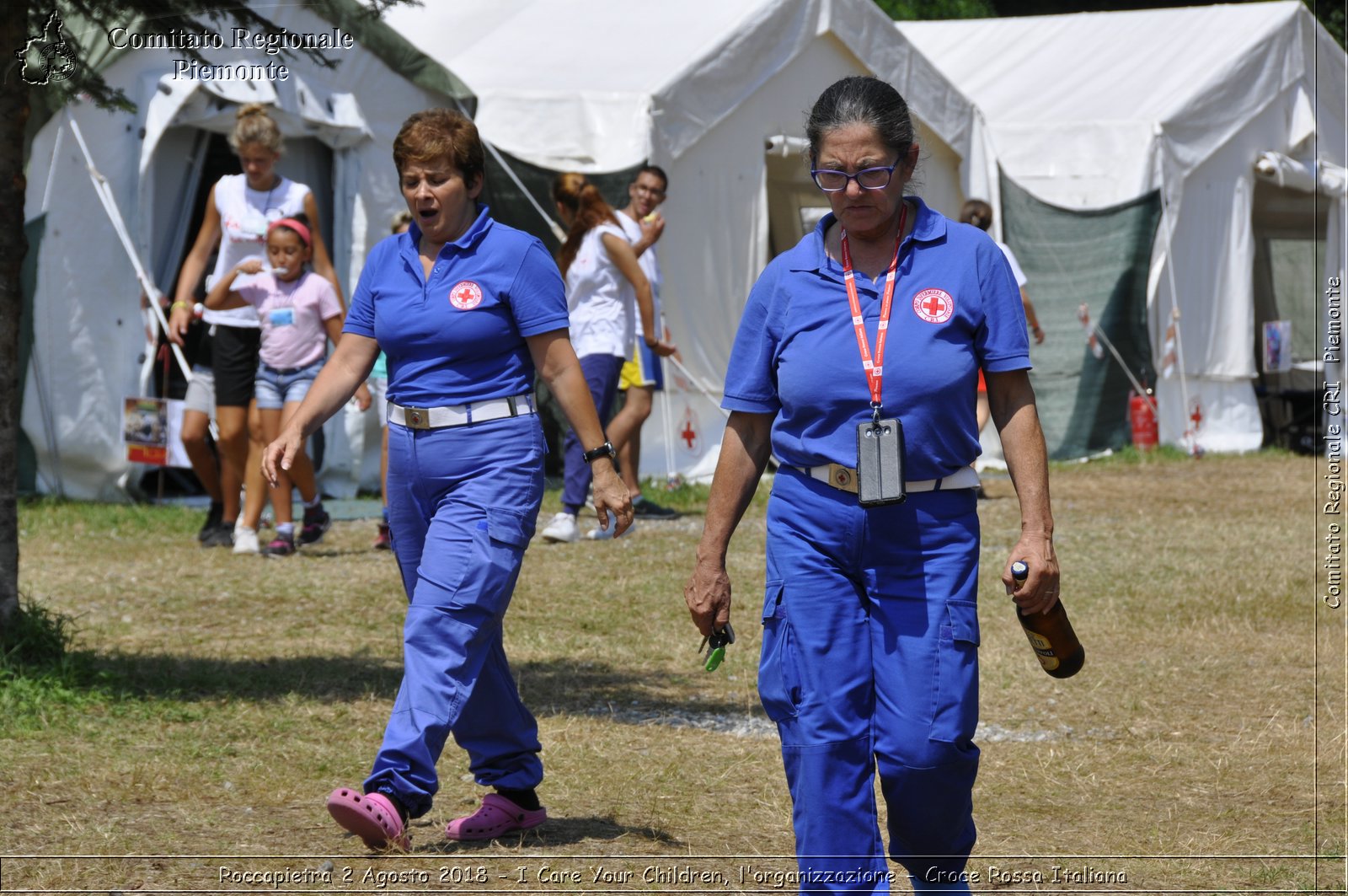 Roccapietra 2 Agosto 2018 - I Care Your Children, l'organizzazione - Croce Rossa Italiana- Comitato Regionale del Piemonte