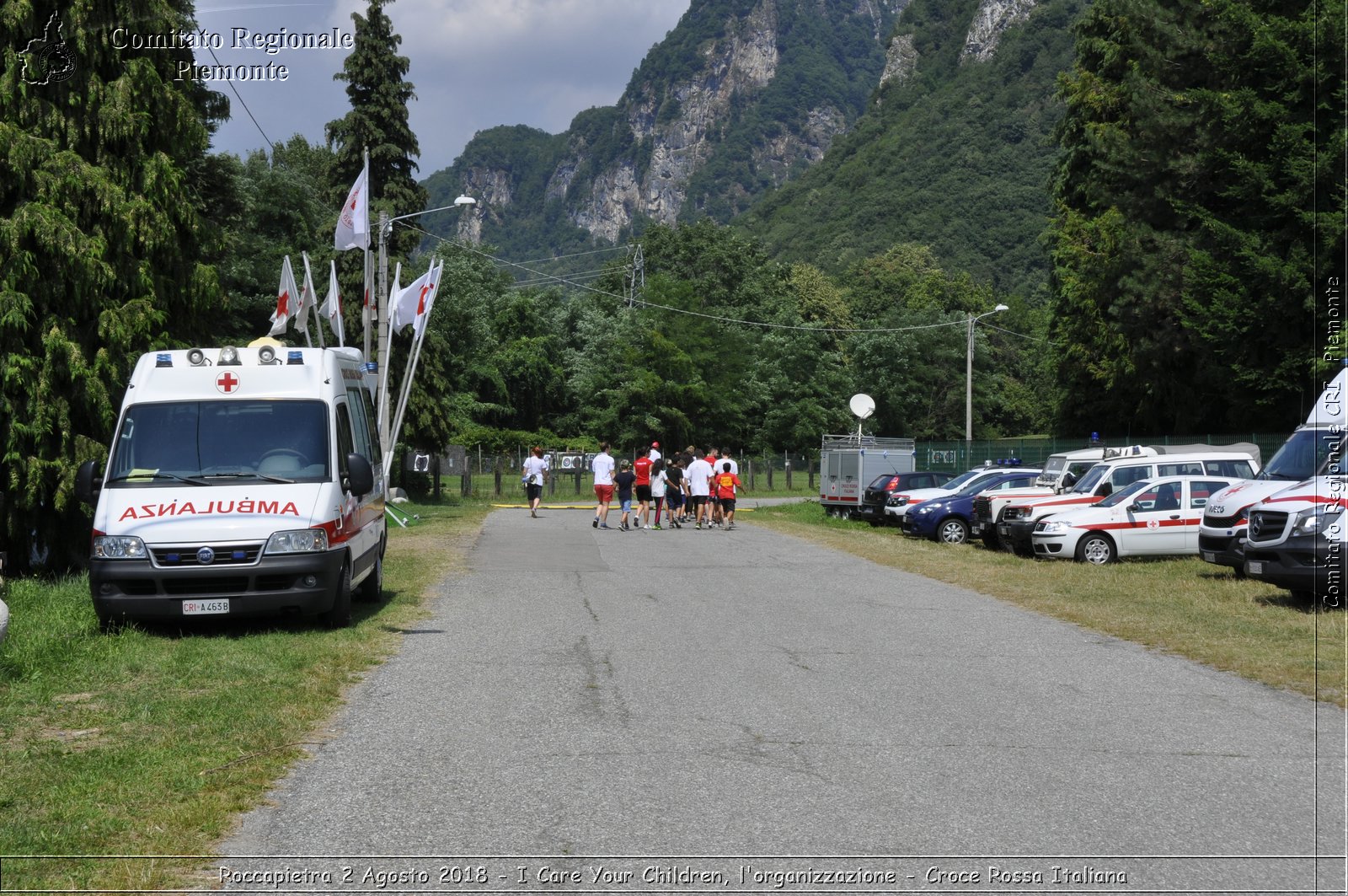 Roccapietra 2 Agosto 2018 - I Care Your Children, l'organizzazione - Croce Rossa Italiana- Comitato Regionale del Piemonte