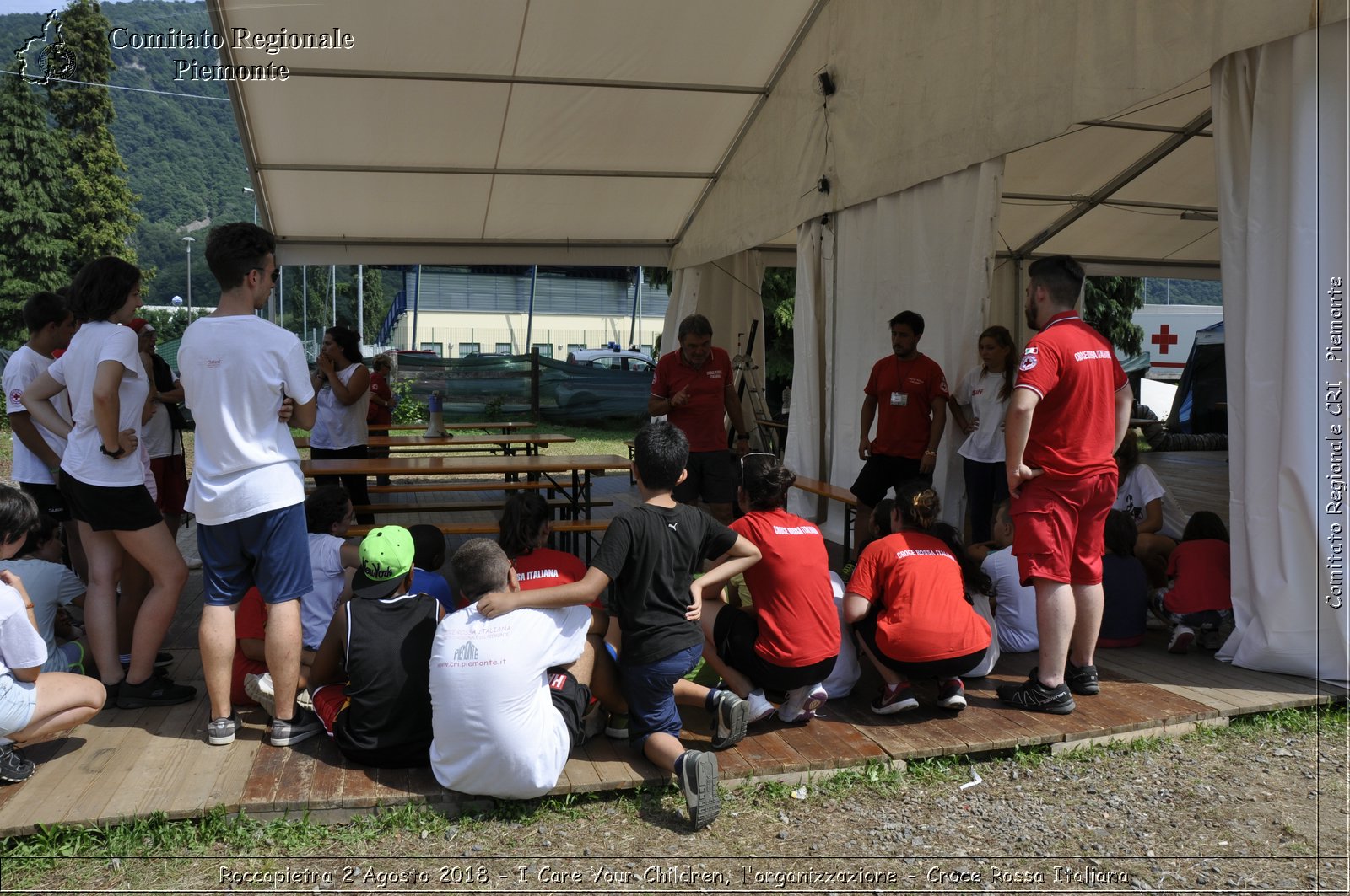 Roccapietra 2 Agosto 2018 - I Care Your Children, l'organizzazione - Croce Rossa Italiana- Comitato Regionale del Piemonte