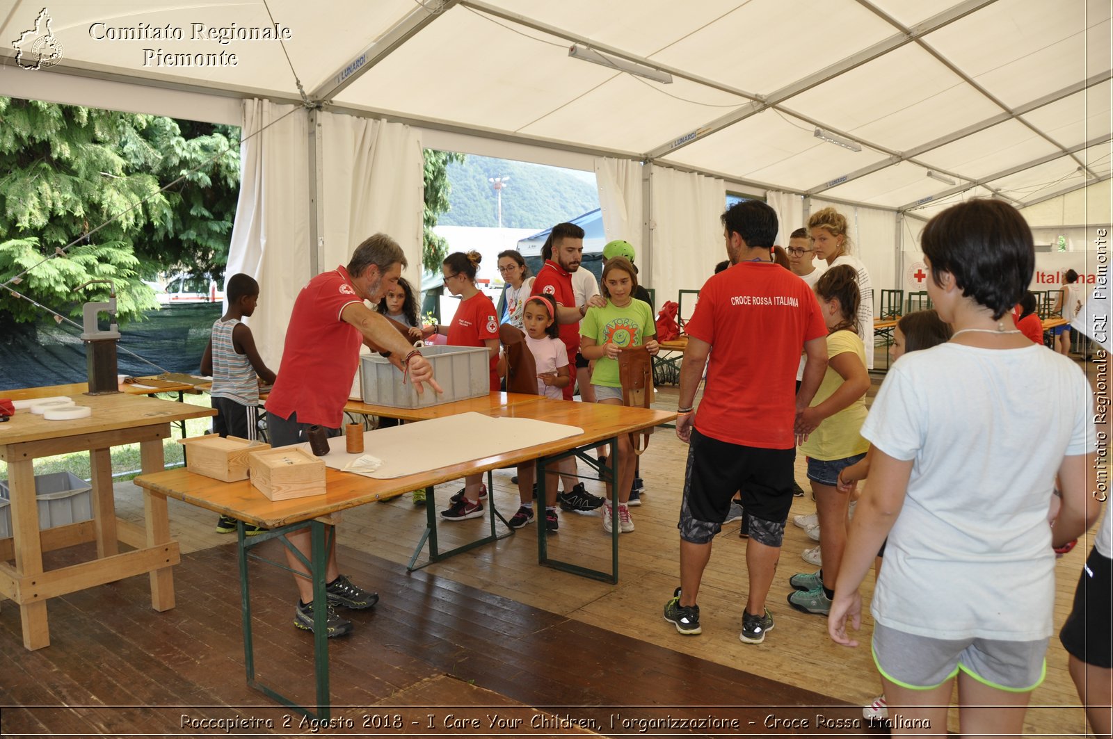 Roccapietra 2 Agosto 2018 - I Care Your Children, l'organizzazione - Croce Rossa Italiana- Comitato Regionale del Piemonte