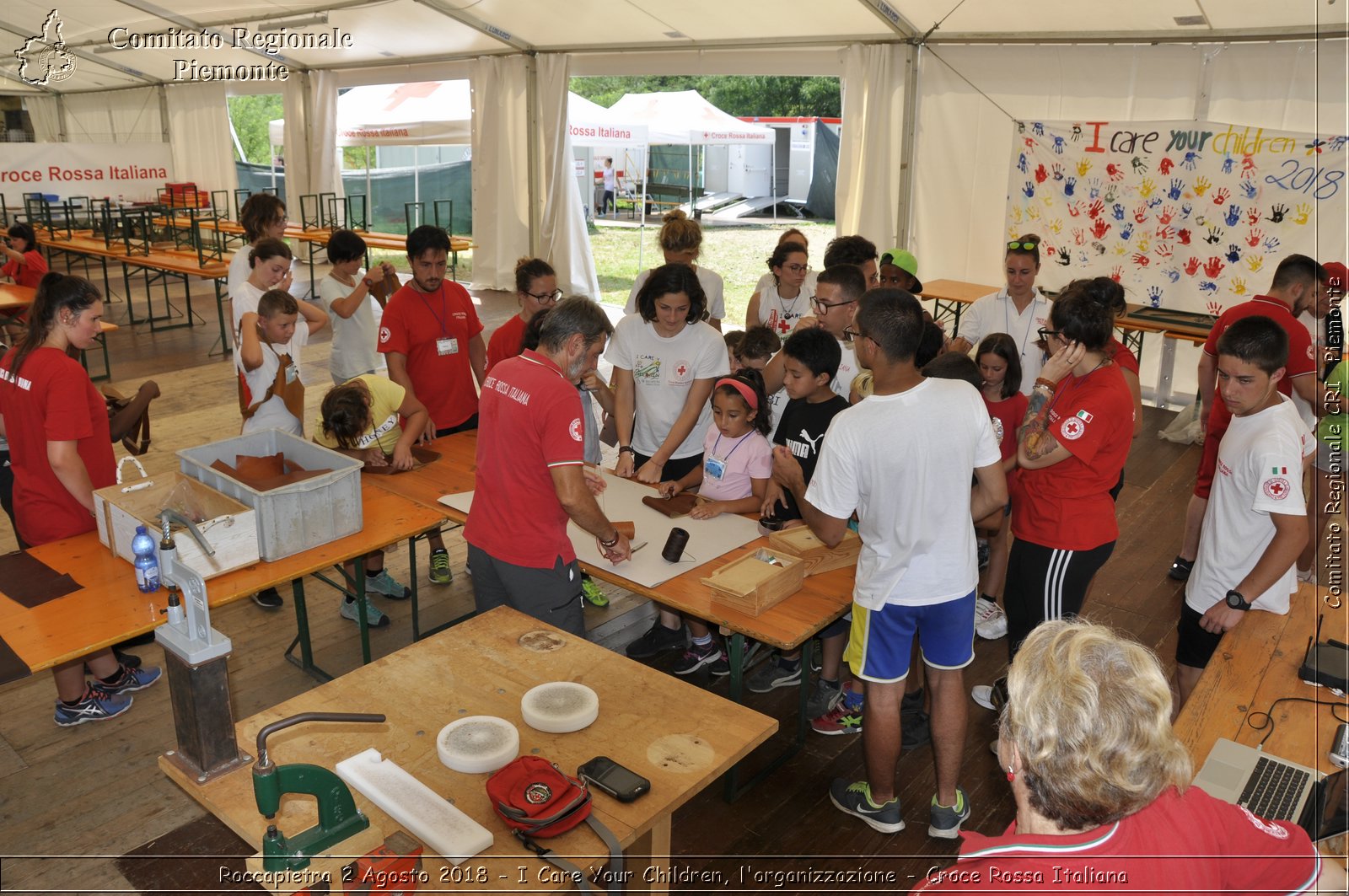 Roccapietra 2 Agosto 2018 - I Care Your Children, l'organizzazione - Croce Rossa Italiana- Comitato Regionale del Piemonte