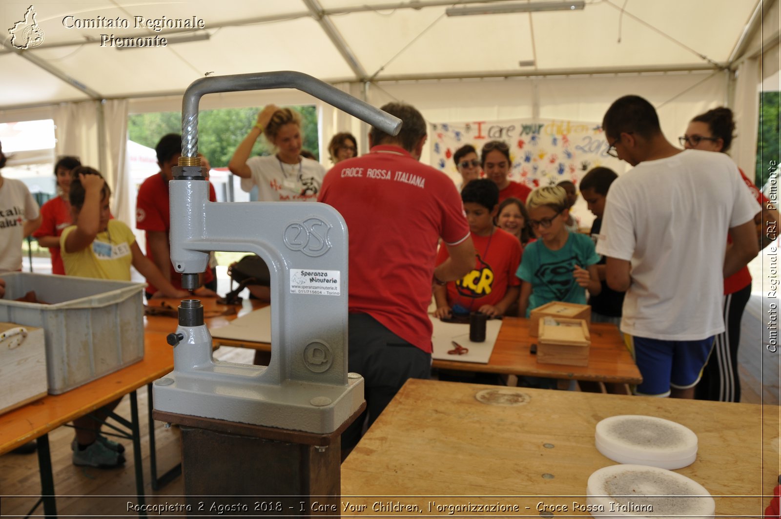 Roccapietra 2 Agosto 2018 - I Care Your Children, l'organizzazione - Croce Rossa Italiana- Comitato Regionale del Piemonte