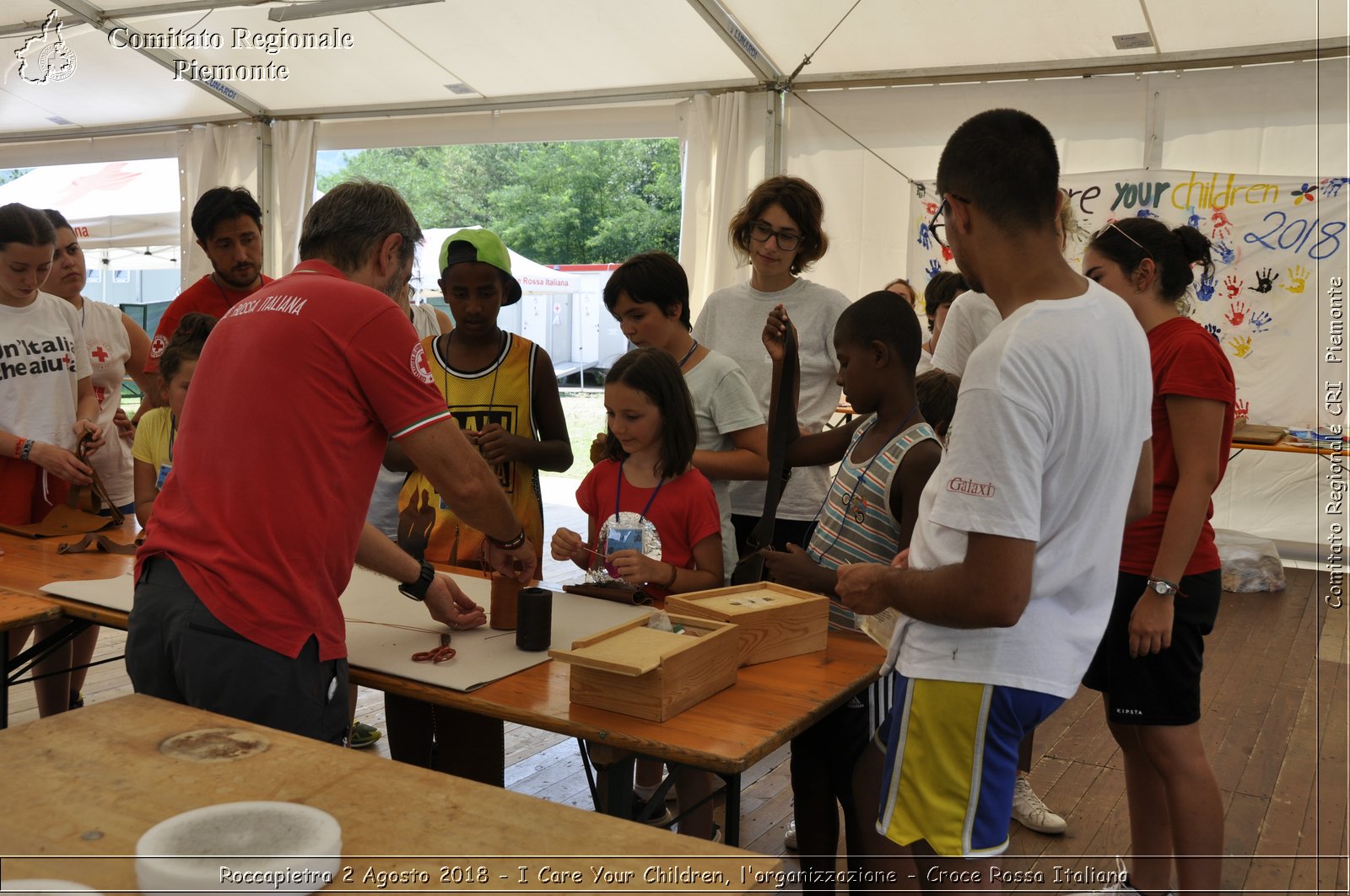 Roccapietra 2 Agosto 2018 - I Care Your Children, l'organizzazione - Croce Rossa Italiana- Comitato Regionale del Piemonte