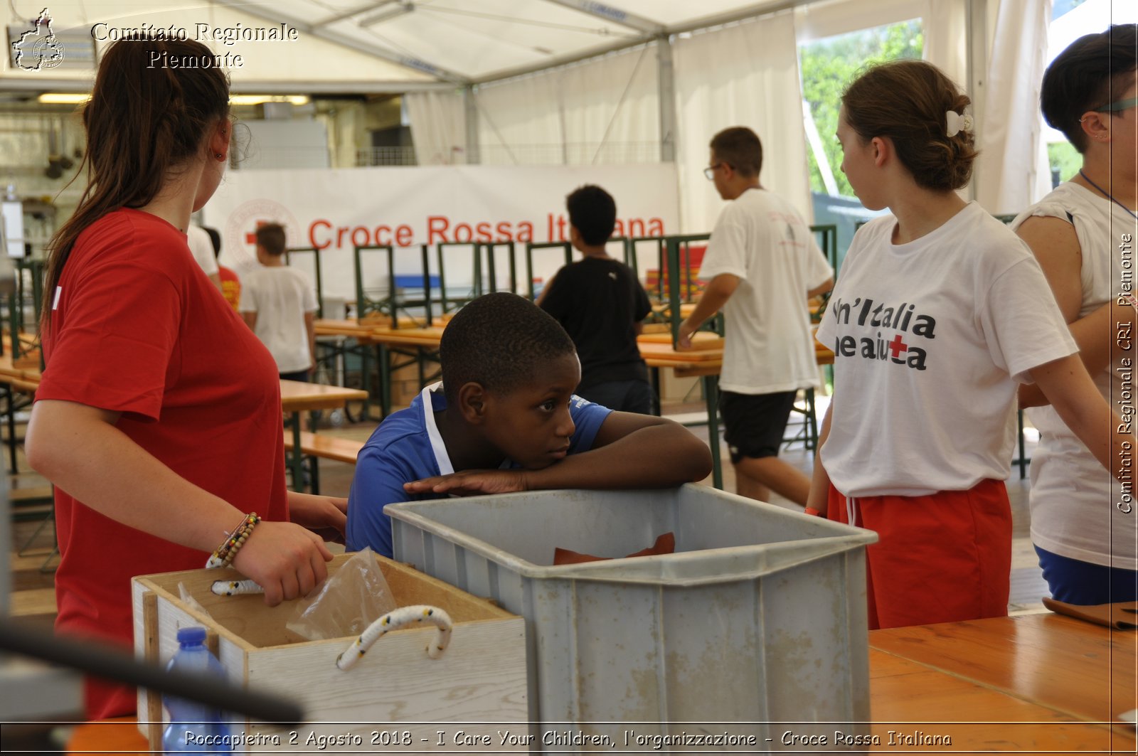 Roccapietra 2 Agosto 2018 - I Care Your Children, l'organizzazione - Croce Rossa Italiana- Comitato Regionale del Piemonte