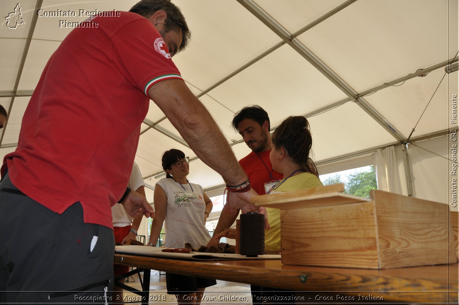 Roccapietra 2 Agosto 2018 - I Care Your Children, l'organizzazione - Croce Rossa Italiana- Comitato Regionale del Piemonte