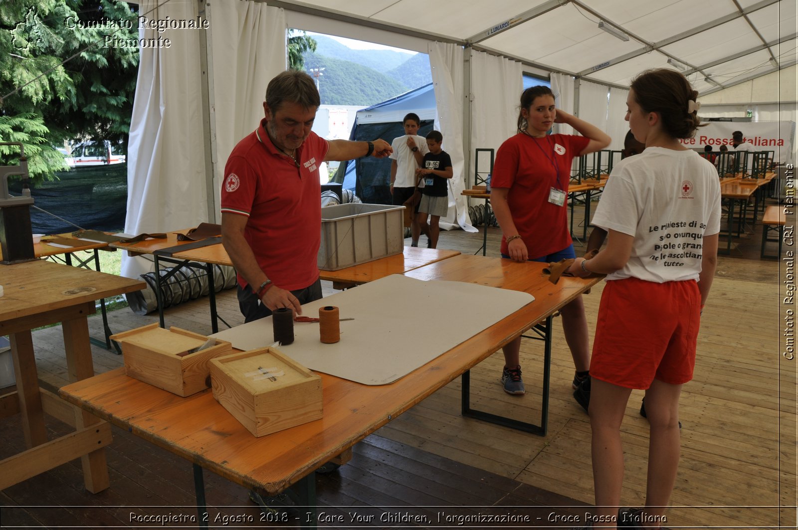 Roccapietra 2 Agosto 2018 - I Care Your Children, l'organizzazione - Croce Rossa Italiana- Comitato Regionale del Piemonte