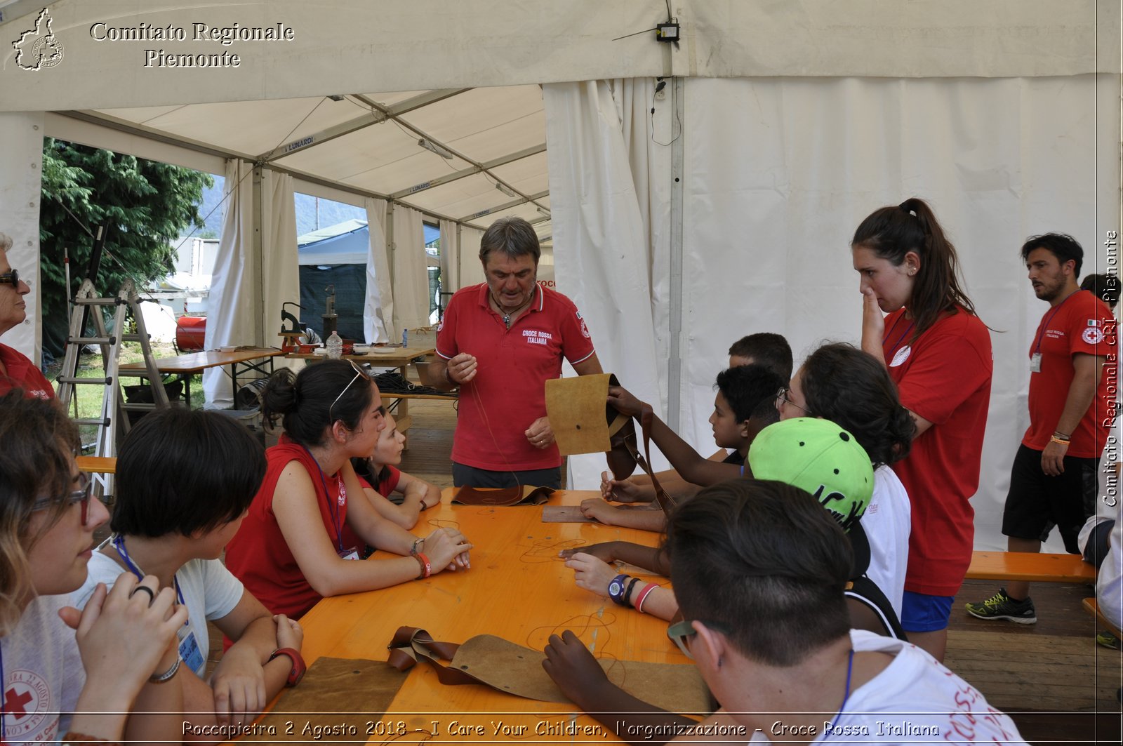 Roccapietra 2 Agosto 2018 - I Care Your Children, l'organizzazione - Croce Rossa Italiana- Comitato Regionale del Piemonte