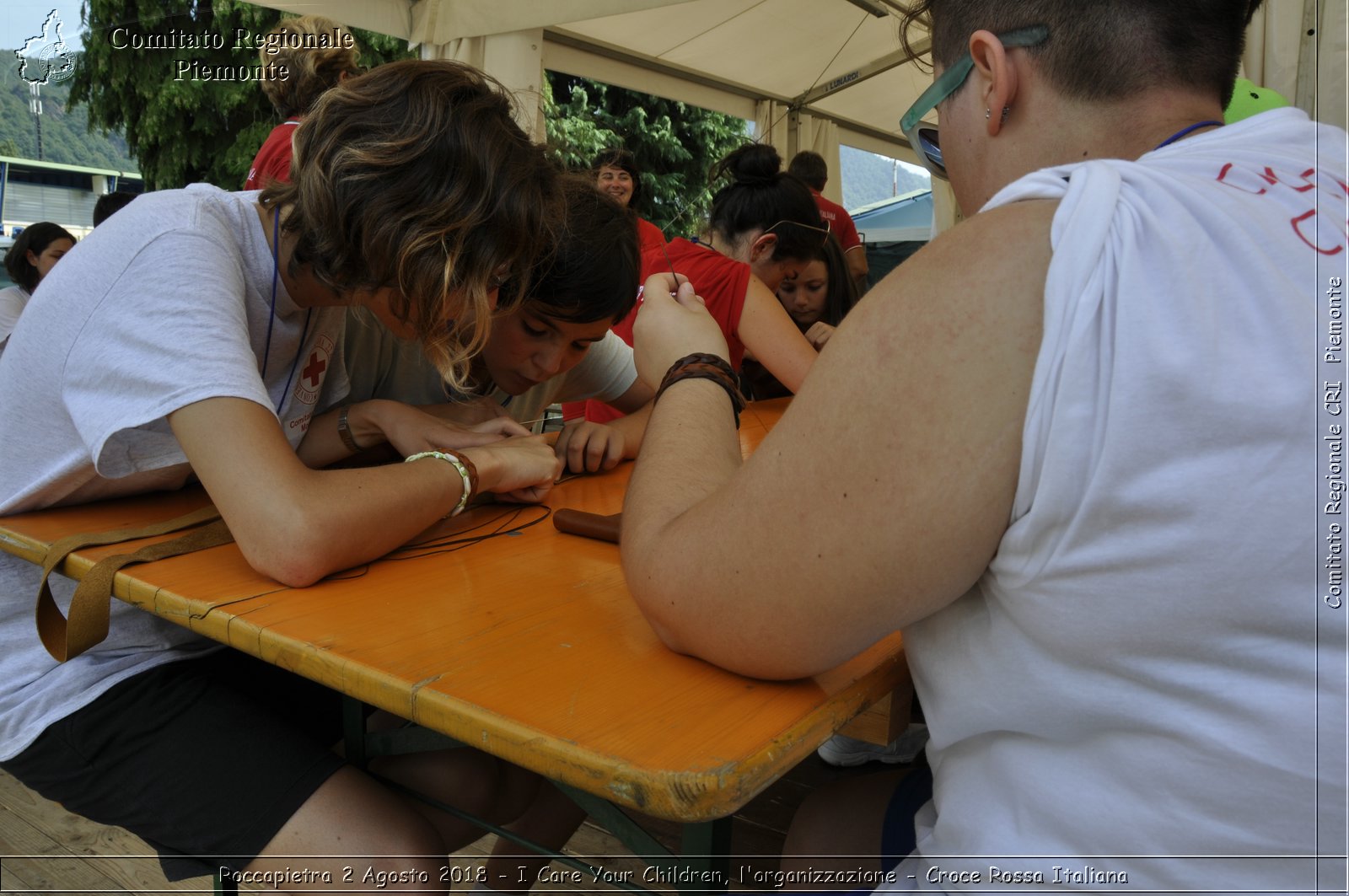 Roccapietra 2 Agosto 2018 - I Care Your Children, l'organizzazione - Croce Rossa Italiana- Comitato Regionale del Piemonte