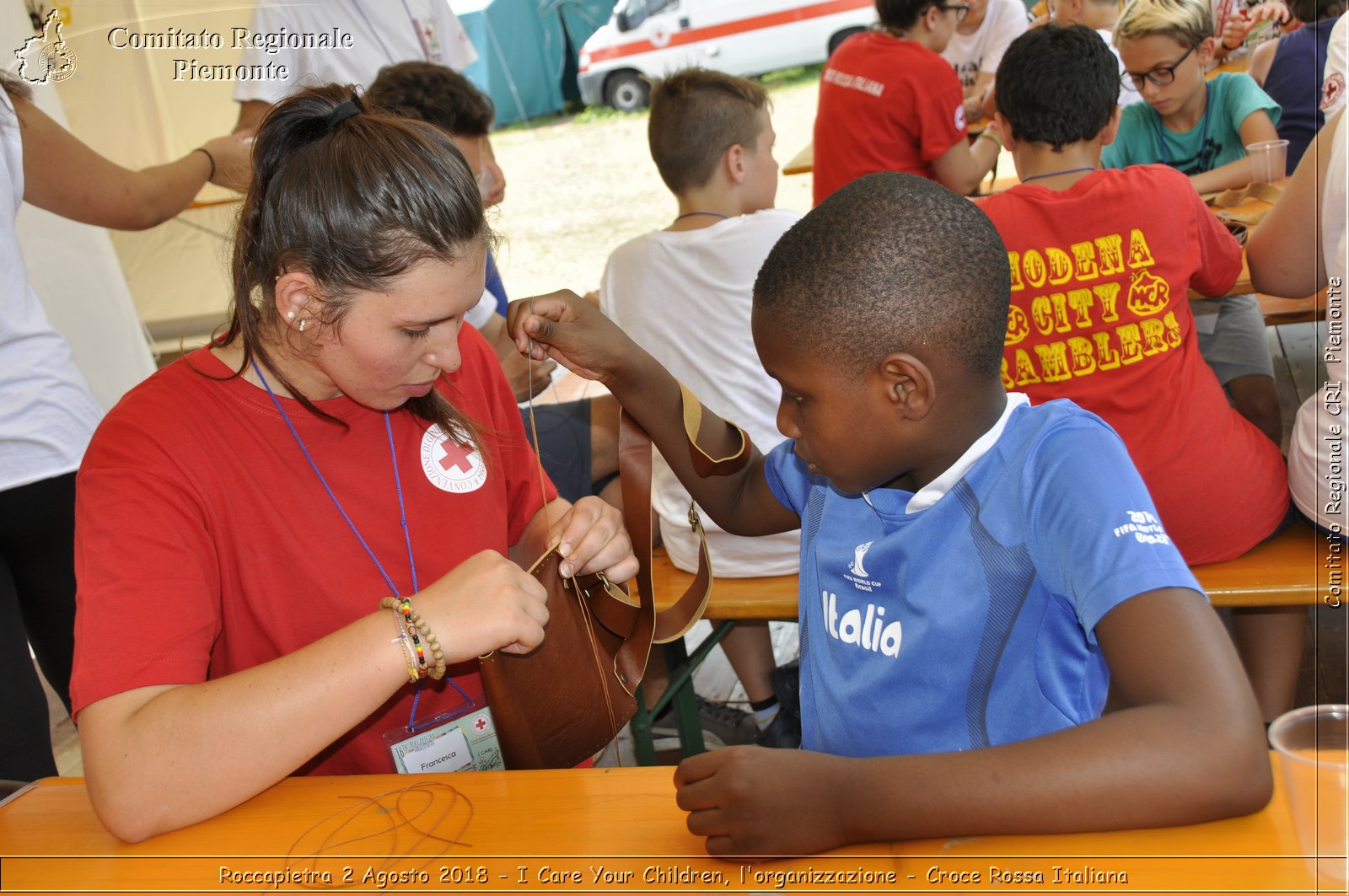 Roccapietra 2 Agosto 2018 - I Care Your Children, l'organizzazione - Croce Rossa Italiana- Comitato Regionale del Piemonte