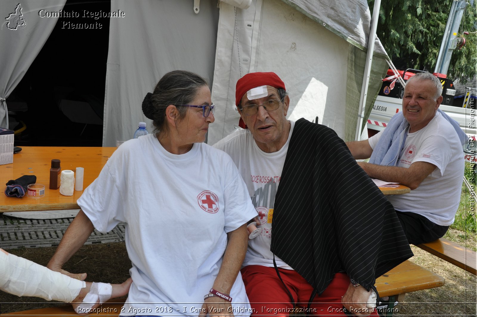 Roccapietra 2 Agosto 2018 - I Care Your Children, l'organizzazione - Croce Rossa Italiana- Comitato Regionale del Piemonte