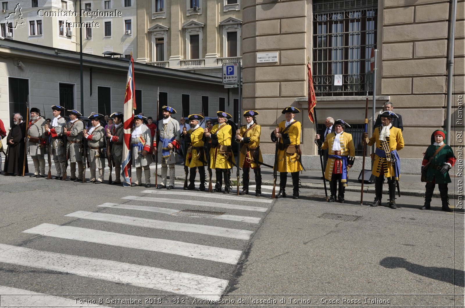 Torino 8 Settembre 2018 - 312 Anniversario dall'assedio di Torino - Croce Rossa Italiana- Comitato Regionale del Piemonte