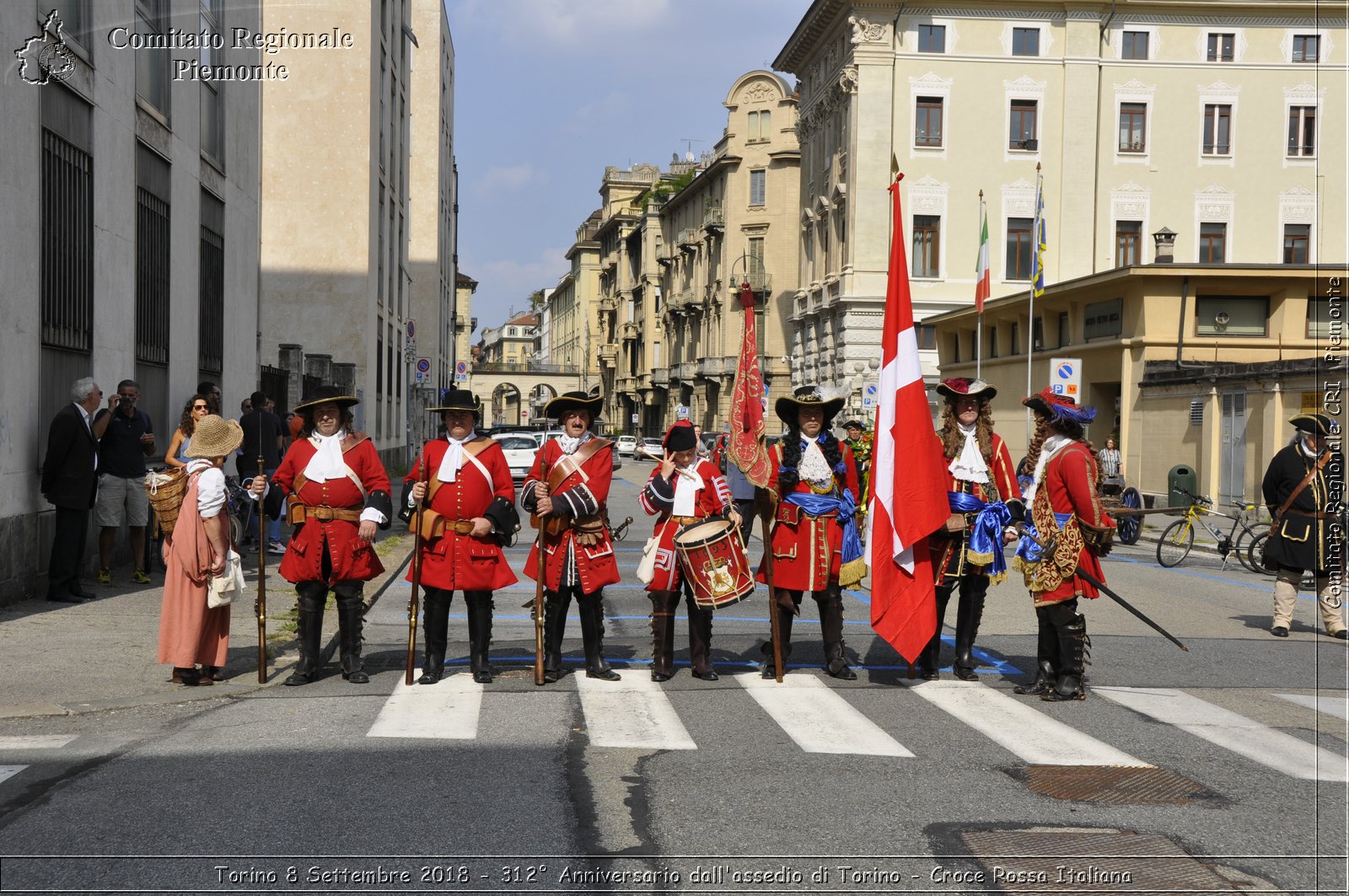 Torino 8 Settembre 2018 - 312 Anniversario dall'assedio di Torino - Croce Rossa Italiana- Comitato Regionale del Piemonte