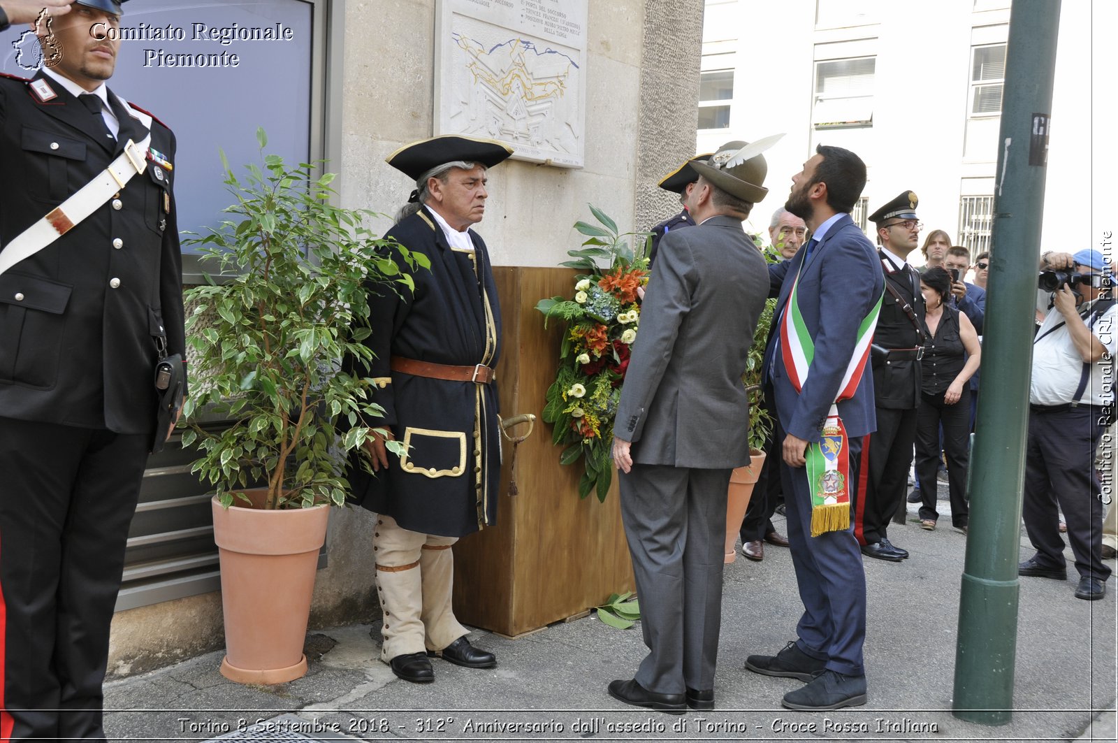 Torino 8 Settembre 2018 - 312 Anniversario dall'assedio di Torino - Croce Rossa Italiana- Comitato Regionale del Piemonte