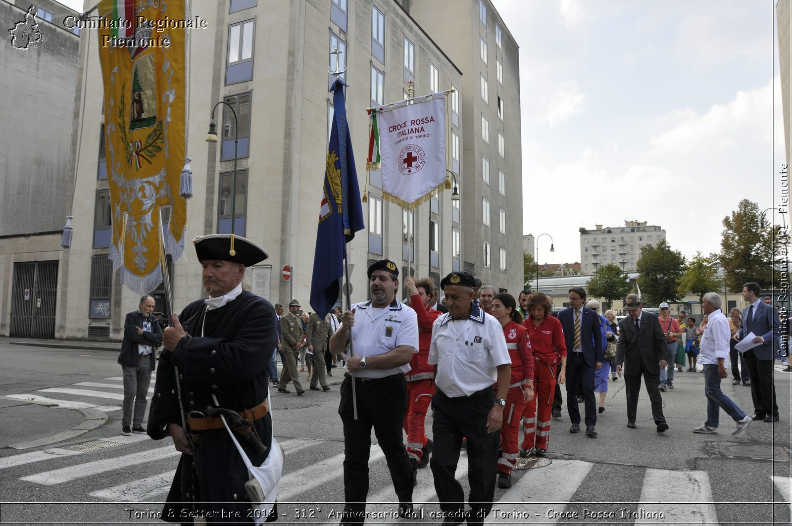 Torino 8 Settembre 2018 - 312 Anniversario dall'assedio di Torino - Croce Rossa Italiana- Comitato Regionale del Piemonte