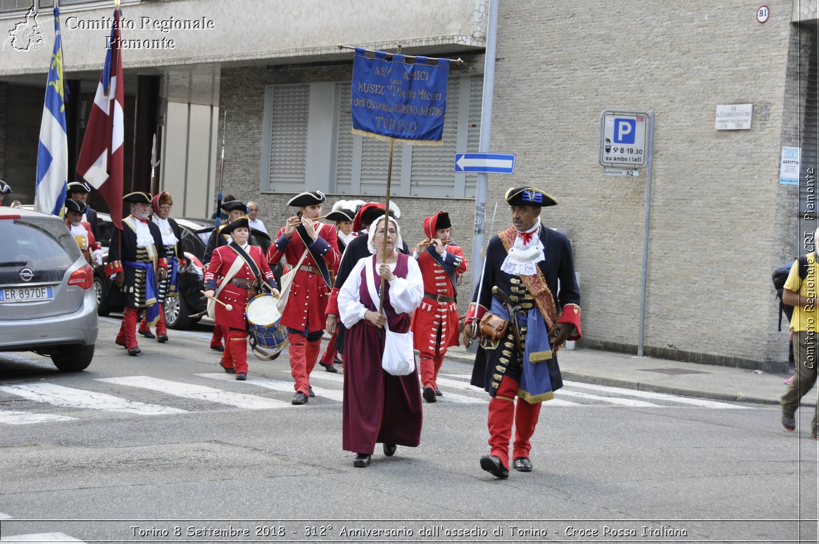 Torino 8 Settembre 2018 - 312 Anniversario dall'assedio di Torino - Croce Rossa Italiana- Comitato Regionale del Piemonte