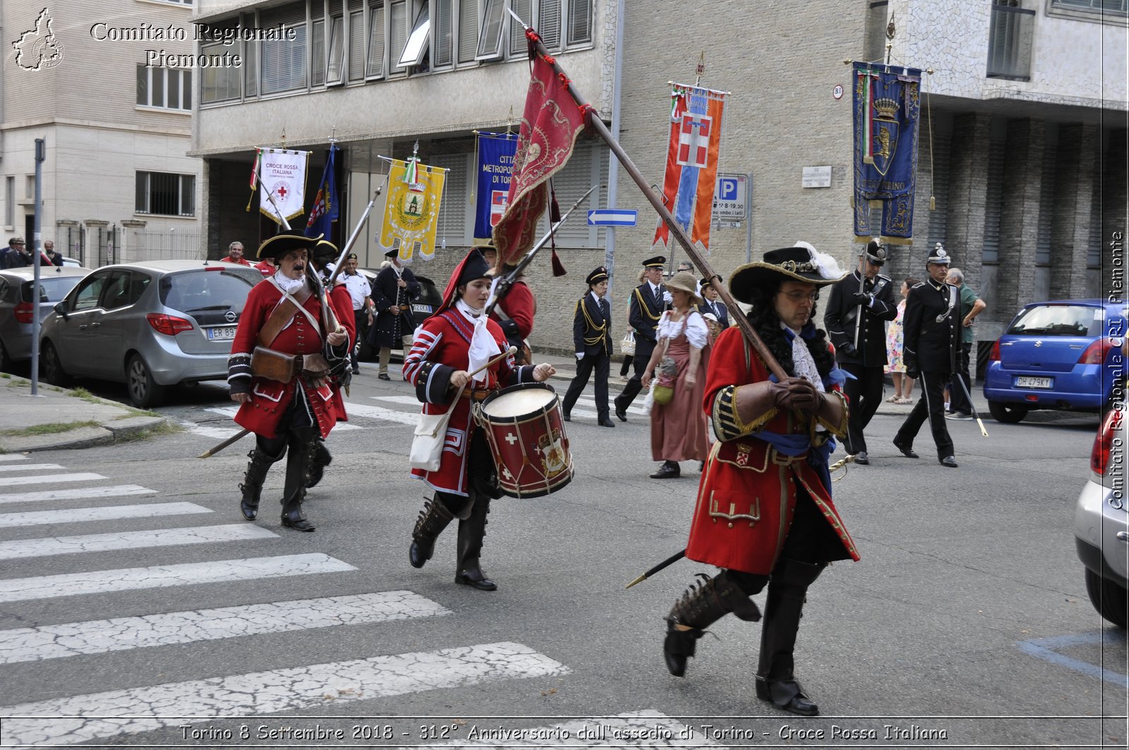 Torino 8 Settembre 2018 - 312 Anniversario dall'assedio di Torino - Croce Rossa Italiana- Comitato Regionale del Piemonte