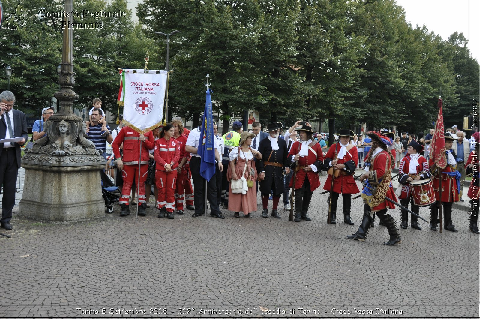 Torino 8 Settembre 2018 - 312 Anniversario dall'assedio di Torino - Croce Rossa Italiana- Comitato Regionale del Piemonte