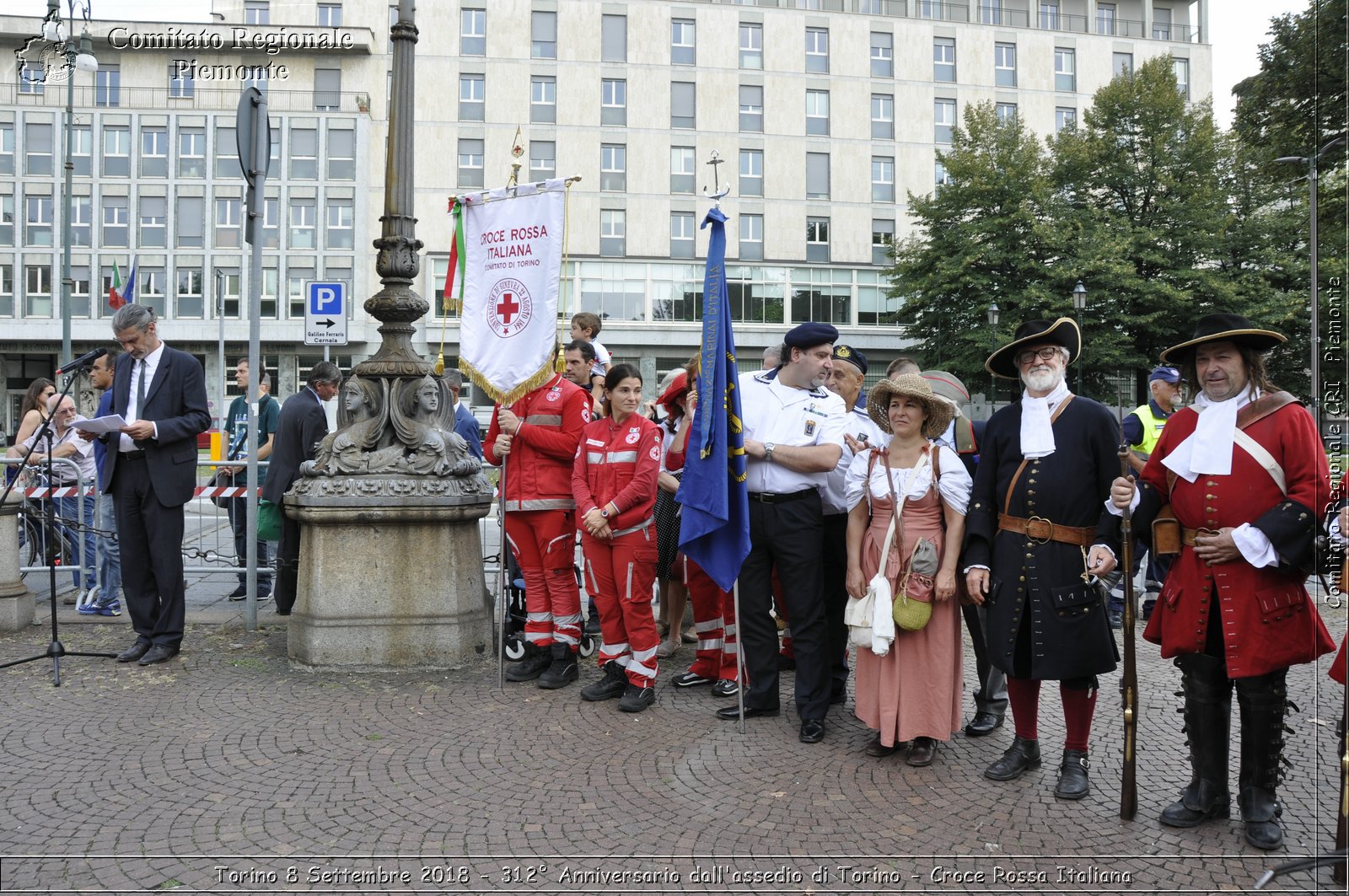 Torino 8 Settembre 2018 - 312 Anniversario dall'assedio di Torino - Croce Rossa Italiana- Comitato Regionale del Piemonte