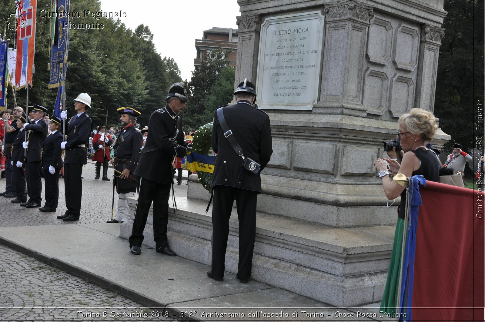 Torino 8 Settembre 2018 - 312 Anniversario dall'assedio di Torino - Croce Rossa Italiana- Comitato Regionale del Piemonte