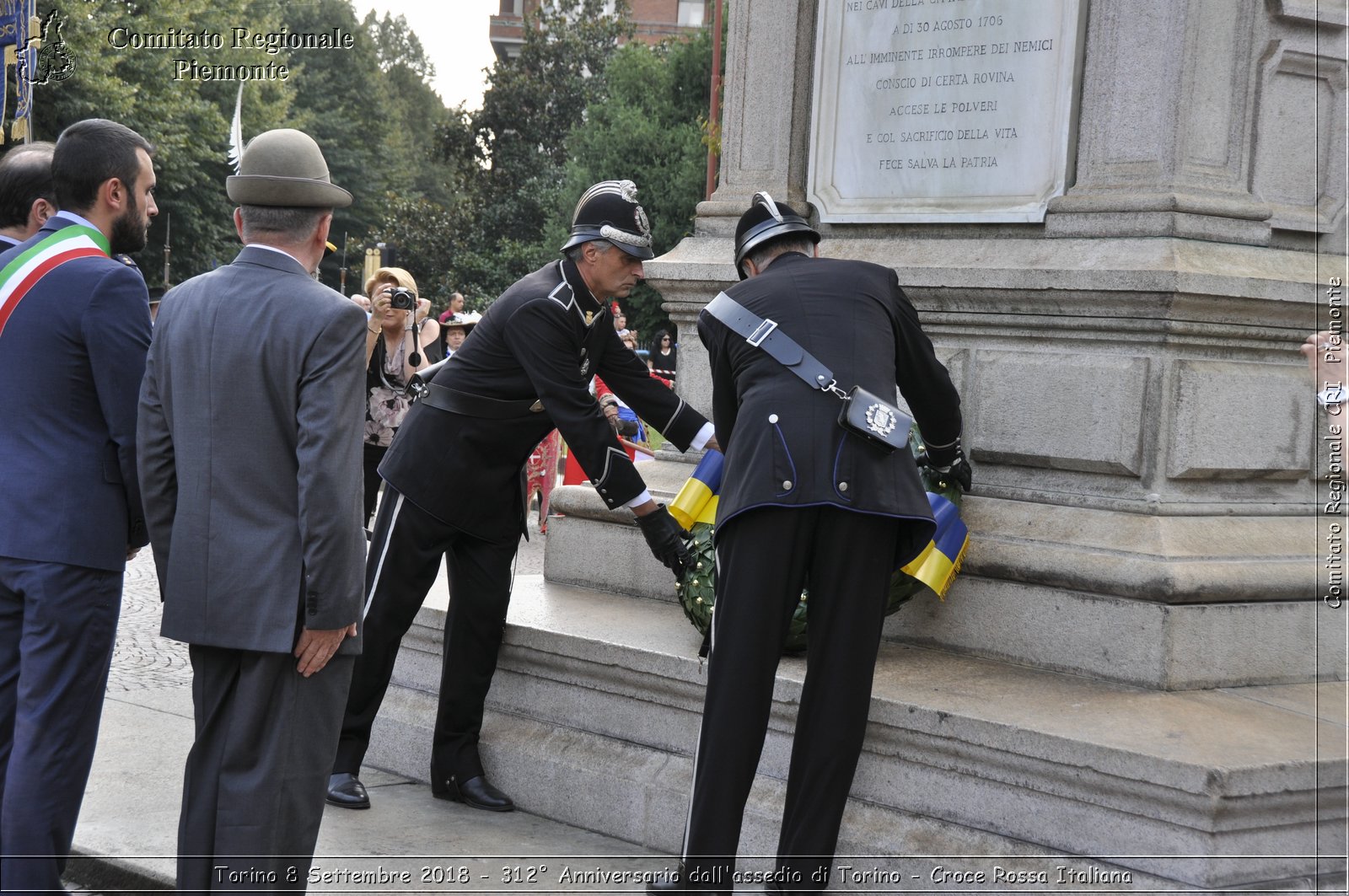 Torino 8 Settembre 2018 - 312 Anniversario dall'assedio di Torino - Croce Rossa Italiana- Comitato Regionale del Piemonte