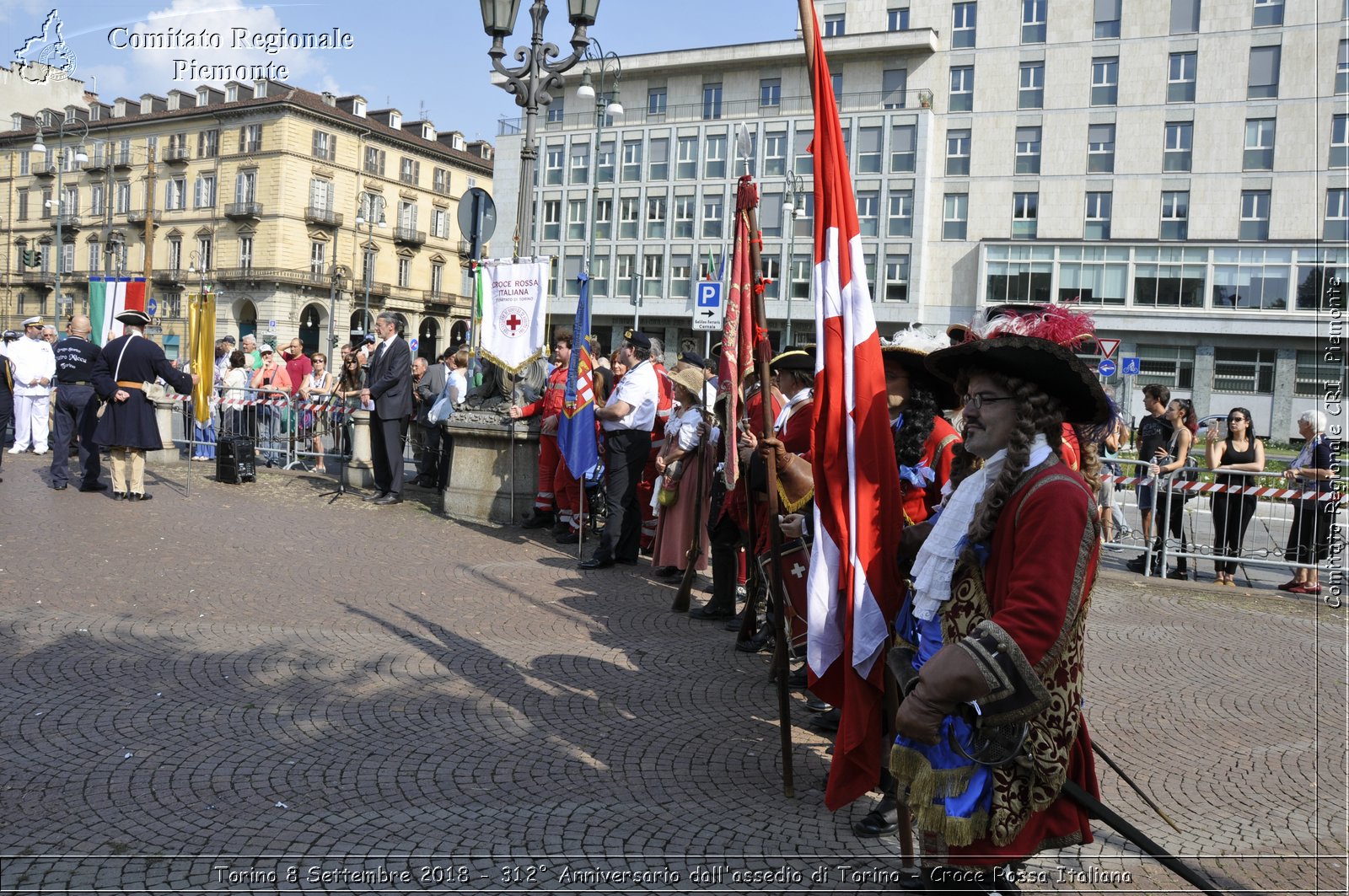 Torino 8 Settembre 2018 - 312 Anniversario dall'assedio di Torino - Croce Rossa Italiana- Comitato Regionale del Piemonte