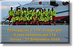 Torino 21 Settembre 2018 - 118° campo per il volo notturno del 118 - Croce Rossa Italiana- Comitato Regionale del Piemonte