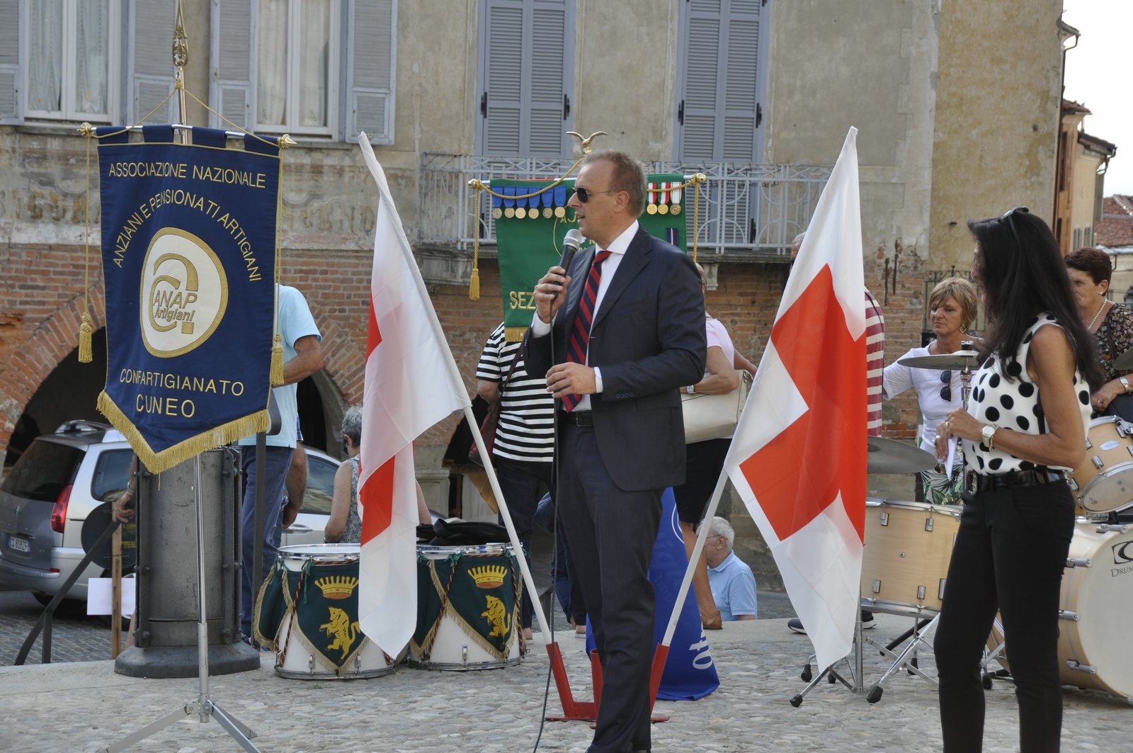 Torino 21 Settembre 2018 - 118 campo per il volo notturno del 118 - Croce Rossa Italiana- Comitato Regionale del Piemonte