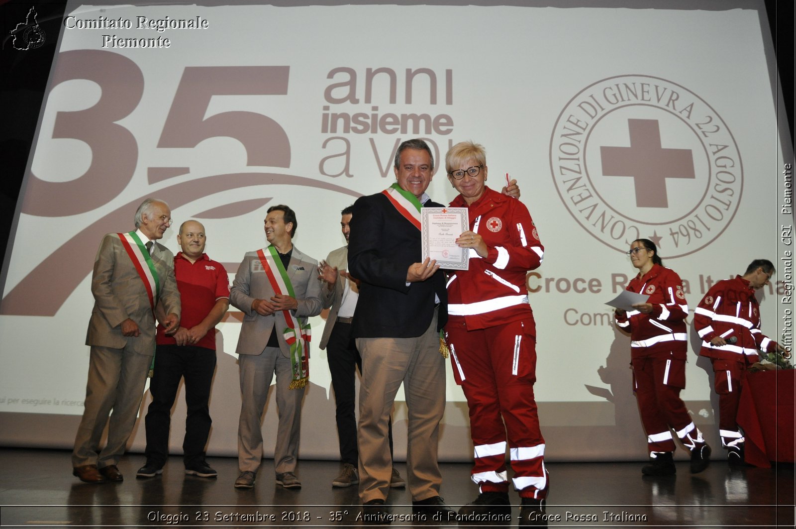 Oleggio 23 Settembre 2018 - 35 Anniversario di Fondazione - Croce Rossa Italiana- Comitato Regionale del Piemonte