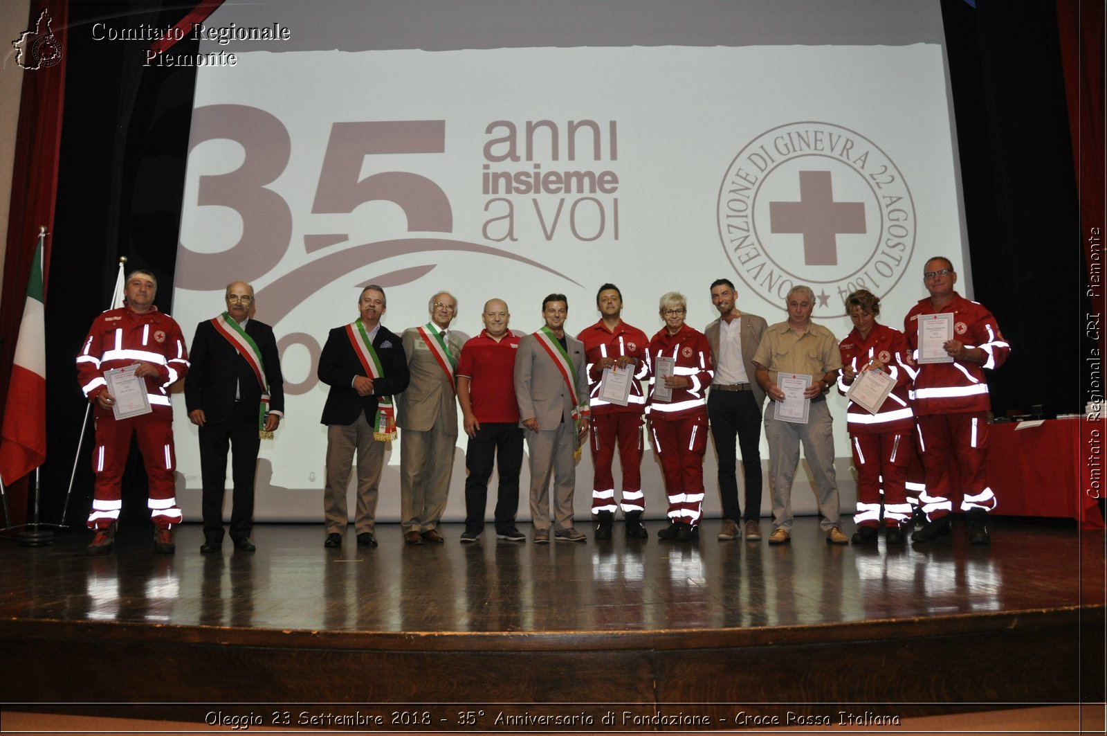 Oleggio 23 Settembre 2018 - 35 Anniversario di Fondazione - Croce Rossa Italiana- Comitato Regionale del Piemonte