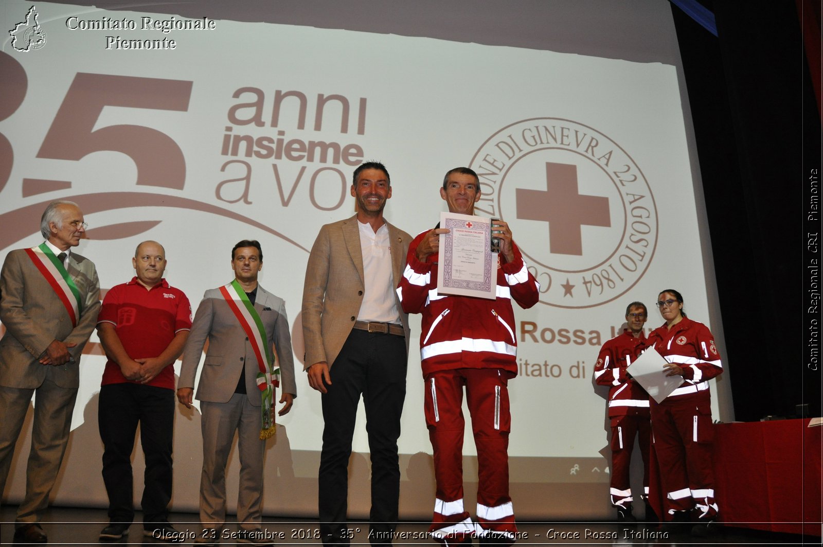 Oleggio 23 Settembre 2018 - 35 Anniversario di Fondazione - Croce Rossa Italiana- Comitato Regionale del Piemonte