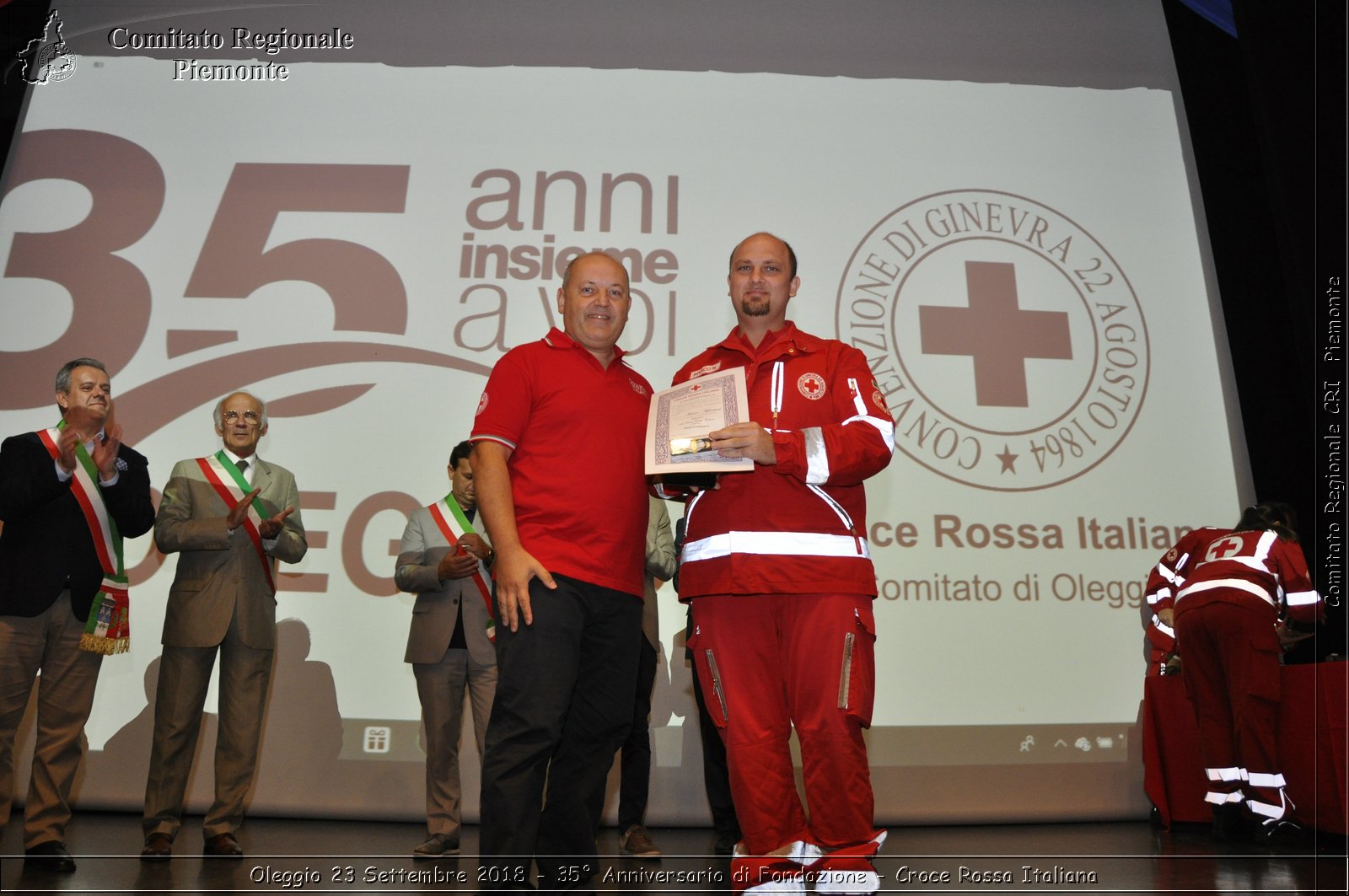 Oleggio 23 Settembre 2018 - 35 Anniversario di Fondazione - Croce Rossa Italiana- Comitato Regionale del Piemonte