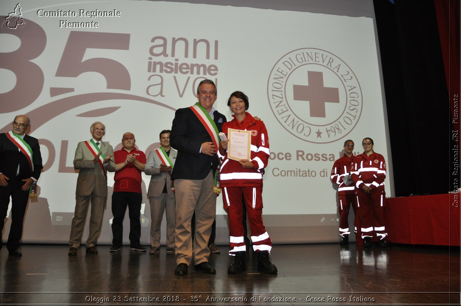 Oleggio 23 Settembre 2018 - 35 Anniversario di Fondazione - Croce Rossa Italiana- Comitato Regionale del Piemonte