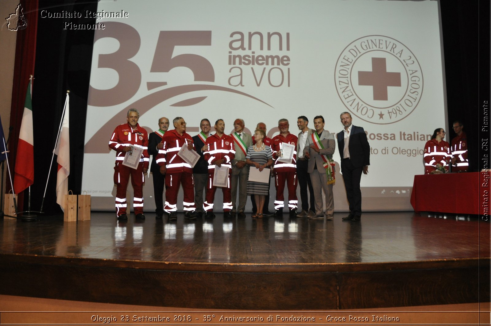 Oleggio 23 Settembre 2018 - 35 Anniversario di Fondazione - Croce Rossa Italiana- Comitato Regionale del Piemonte