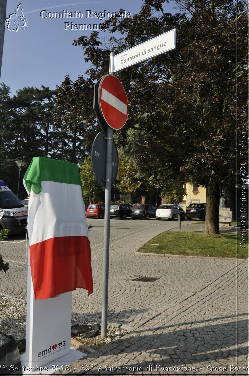 Oleggio 23 Settembre 2018 - 35 Anniversario di Fondazione - Croce Rossa Italiana- Comitato Regionale del Piemonte