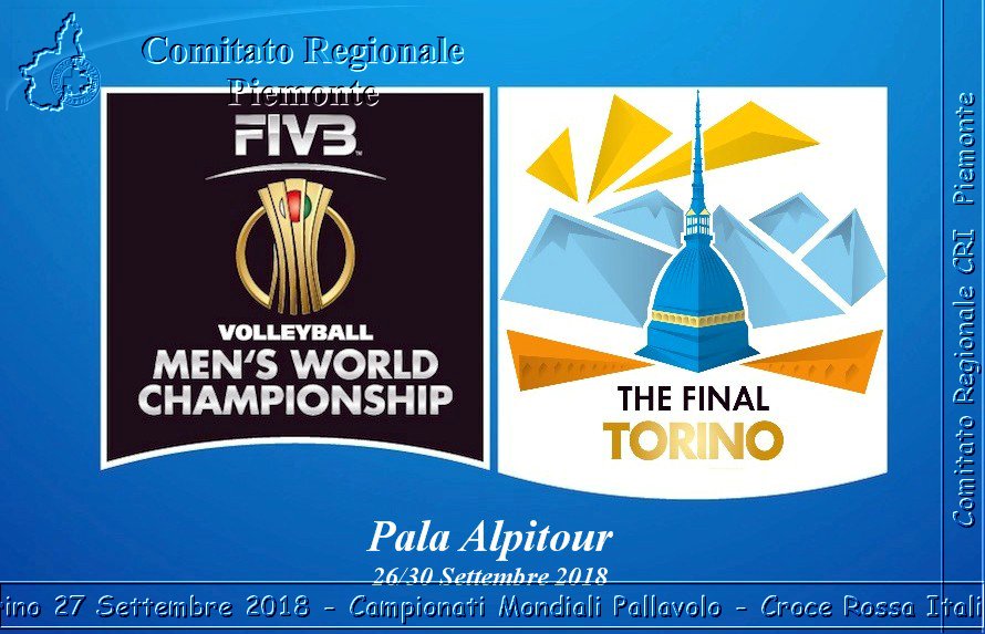 Torino 27 Settembre 2018 - Campionati Mondiali Pallavolo - Croce Rossa Italiana- Comitato Regionale del Piemonte