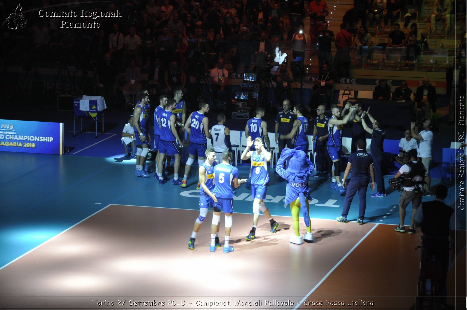 Torino 27 Settembre 2018 - Campionati Mondiali Pallavolo - Croce Rossa Italiana- Comitato Regionale del Piemonte