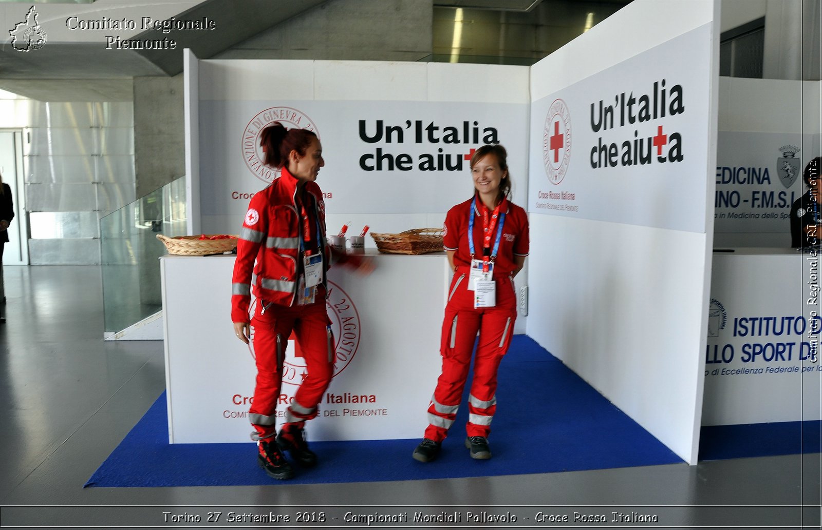 Torino 27 Settembre 2018 - Campionati Mondiali Pallavolo - Croce Rossa Italiana- Comitato Regionale del Piemonte