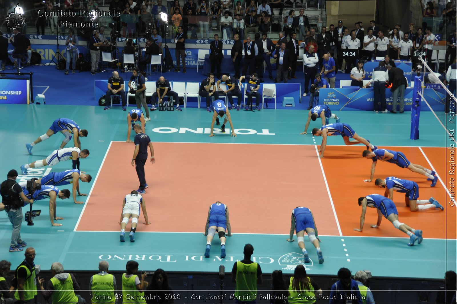 Torino 27 Settembre 2018 - Campionati Mondiali Pallavolo - Croce Rossa Italiana- Comitato Regionale del Piemonte