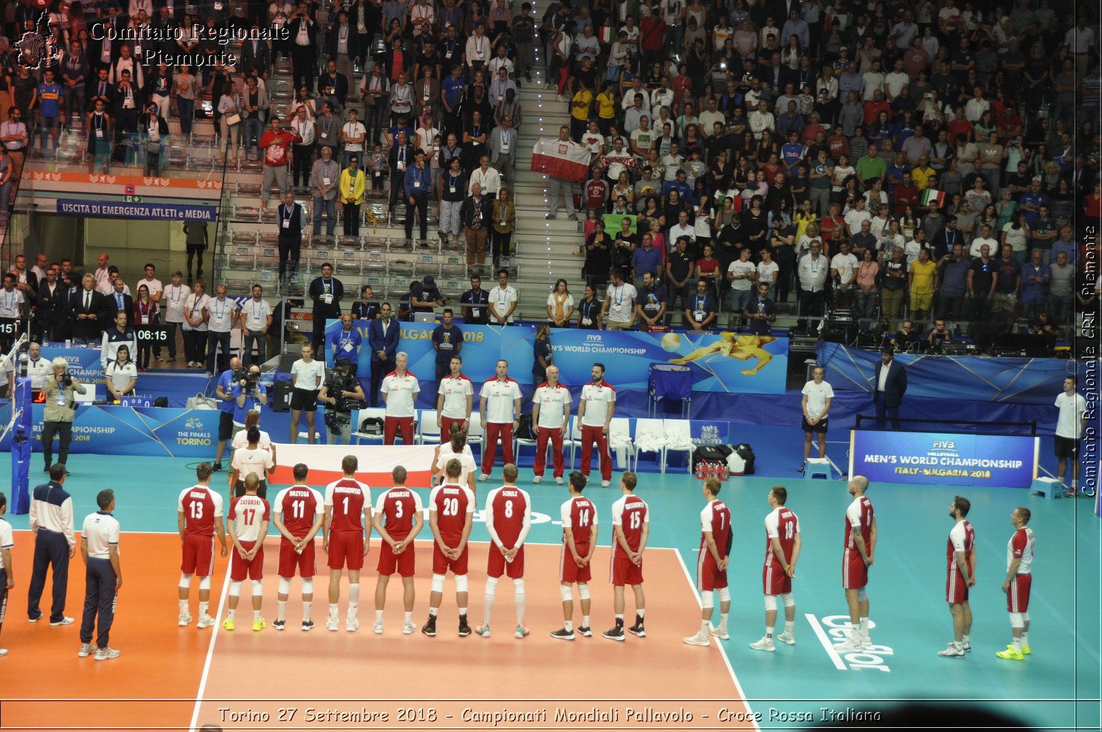 Torino 27 Settembre 2018 - Campionati Mondiali Pallavolo - Croce Rossa Italiana- Comitato Regionale del Piemonte