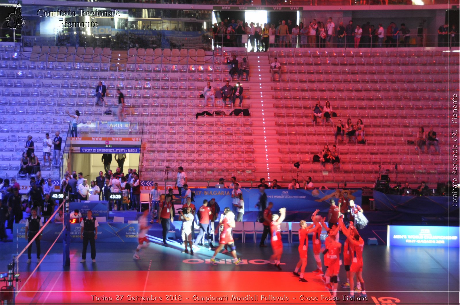 Torino 27 Settembre 2018 - Campionati Mondiali Pallavolo - Croce Rossa Italiana- Comitato Regionale del Piemonte