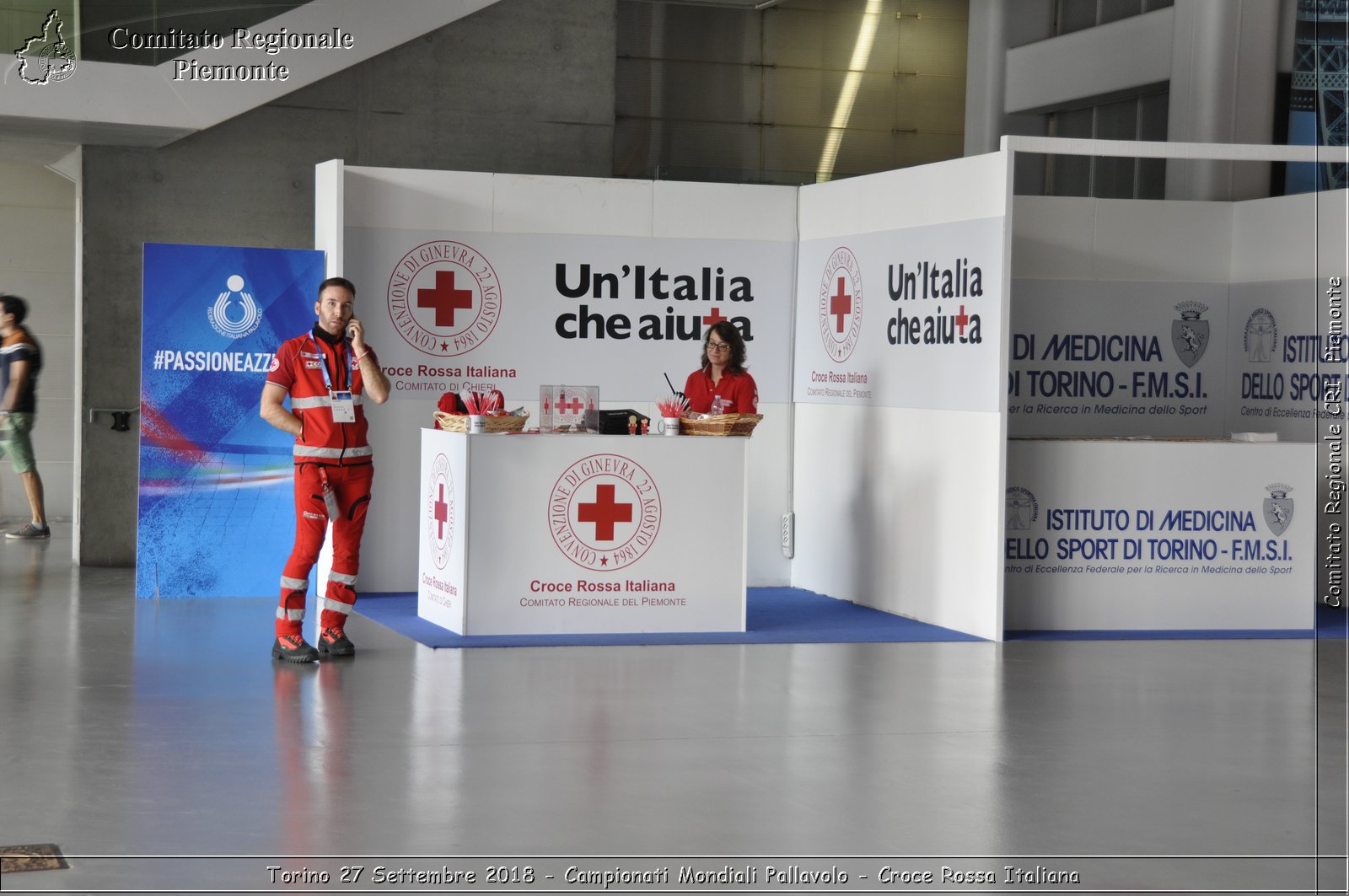 Torino 27 Settembre 2018 - Campionati Mondiali Pallavolo - Croce Rossa Italiana- Comitato Regionale del Piemonte