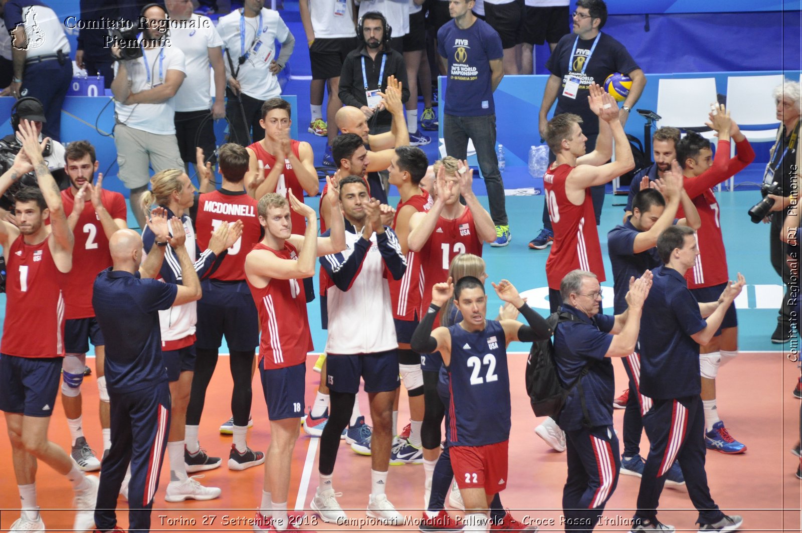 Torino 27 Settembre 2018 - Campionati Mondiali Pallavolo - Croce Rossa Italiana- Comitato Regionale del Piemonte