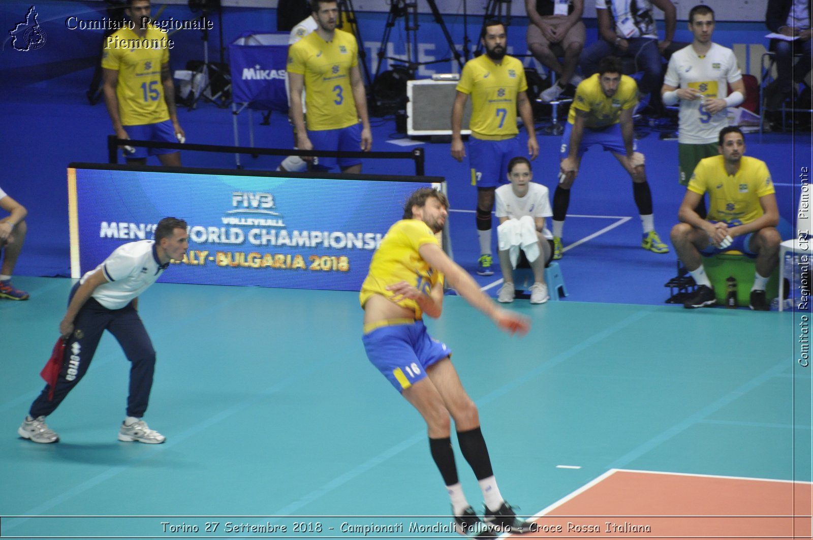 Torino 27 Settembre 2018 - Campionati Mondiali Pallavolo - Croce Rossa Italiana- Comitato Regionale del Piemonte