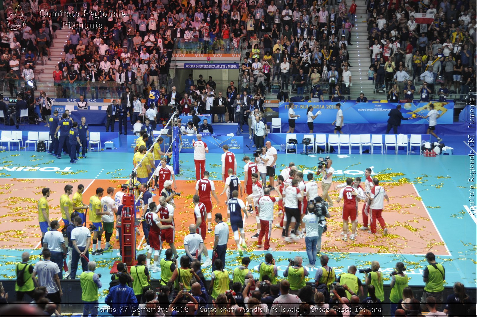 Torino 27 Settembre 2018 - Campionati Mondiali Pallavolo - Croce Rossa Italiana- Comitato Regionale del Piemonte