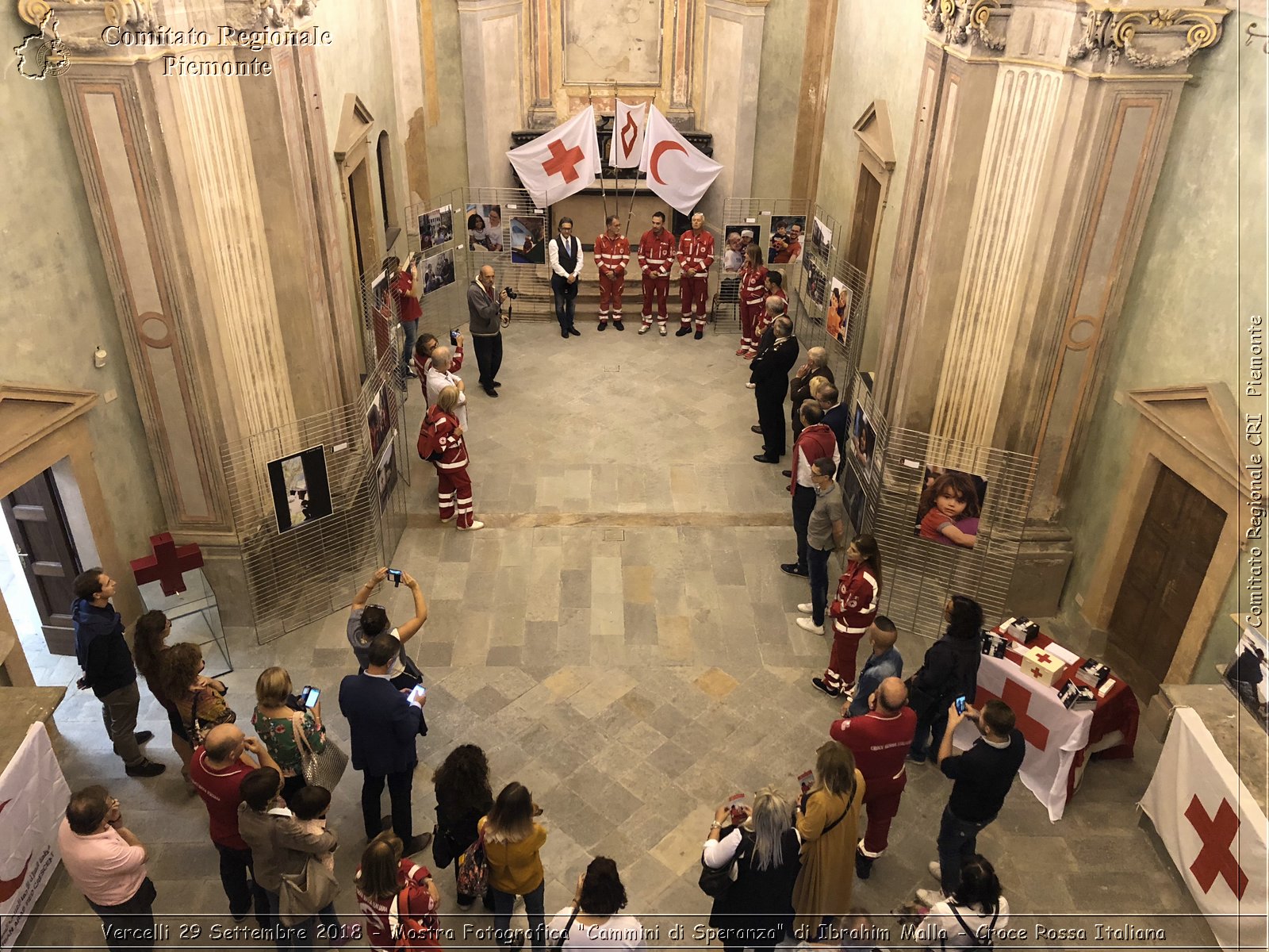 Vercelli 29 Settembre 2018 - Mostra Fotografica "Cammini di Speranza" di Ibrahim Malla - Croce Rossa Italiana- Comitato Regionale del Piemonte