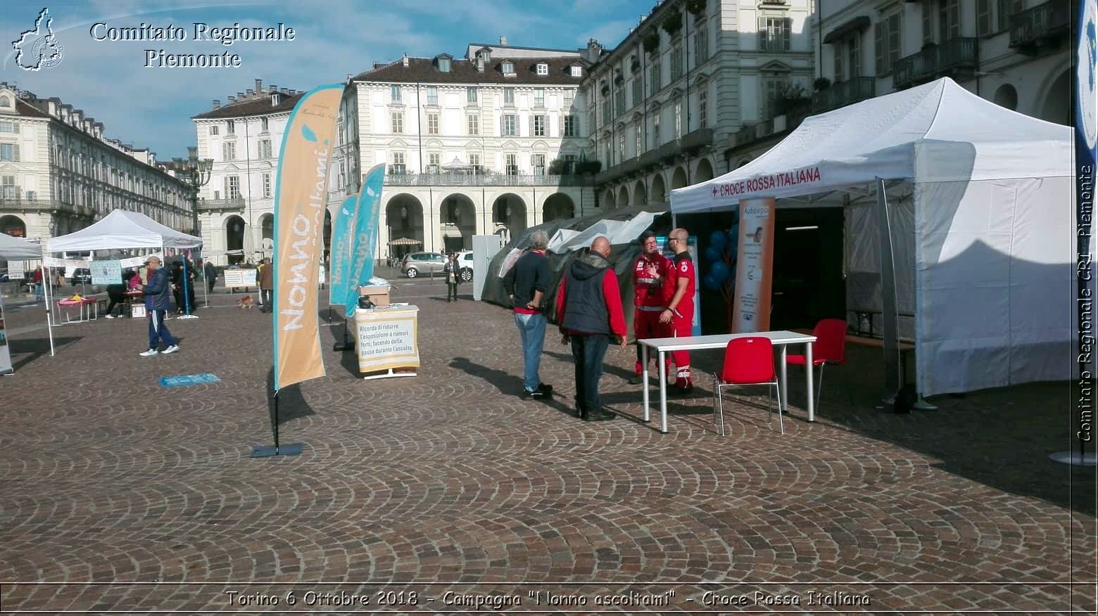 Torino 6 Ottobre 2018 - Campagna "Nonno ascoltami" - Croce Rossa Italiana- Comitato Regionale del Piemonte